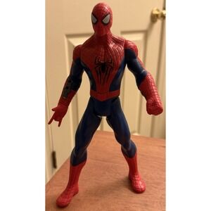 Spider-Man Action Figure 2014 Hasbro 10" Talks Eyes Light Up Marvel Hasbro Works
